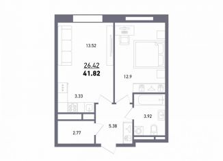 Продается 2-ком. квартира, 43.5 м2, Республика Башкортостан, улица Гали Ибрагимова, 5/3
