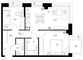 Продажа 2-комнатной квартиры, 53.5 м2, Татарстан