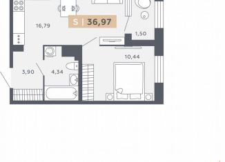 Продажа однокомнатной квартиры, 37 м2, Санкт-Петербург, Московское шоссе, 13ВА, ЖК Звёзды Столиц