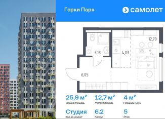 Продажа квартиры студии, 25.9 м2, Московская область