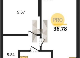 Продаю 1-ком. квартиру, 36.8 м2, Екатеринбург, Ленинский район