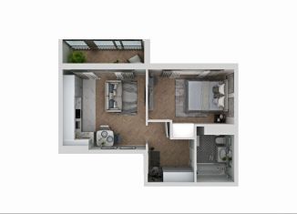 Однокомнатная квартира на продажу, 43.8 м2, Миасс