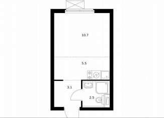 Продаю квартиру студию, 21.8 м2, Московская область, жилой комплекс Белая Дача Парк, к16.2