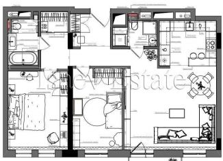 Продажа 3-комнатной квартиры, 88.1 м2, Москва, метро ЗИЛ, Павелецкая набережная, 8Б