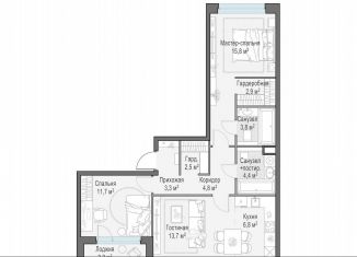 Продаю 2-ком. квартиру, 71.4 м2, Мытищи, жилой комплекс Белый Grad, 12.2