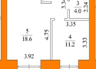 Продам 1-комнатную квартиру, 45.7 м2, Благовещенск, улица Островского, 116