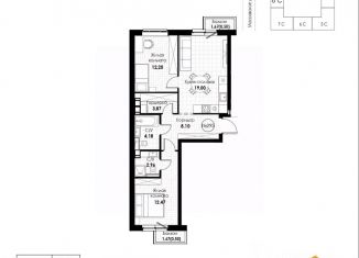 Продается 2-ком. квартира, 63.78 м2, Самара