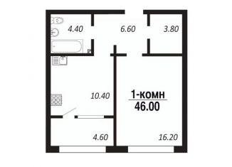 Продажа 1-ком. квартиры, 46 м2, Омск, Советский округ