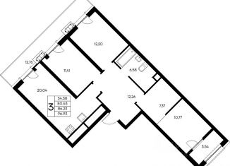 Продажа 3-ком. квартиры, 96.93 м2, Крым