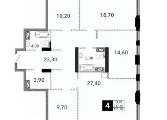 Продам 4-комнатную квартиру, 131.7 м2, Волгоград, Центральный район