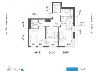 Продаю 3-ком. квартиру, 82.17 м2, Уфа