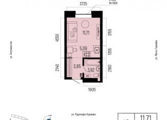 Продам 1-комнатную квартиру, 24.57 м2, Уфа