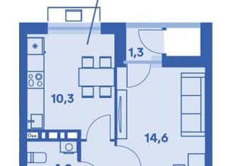 Продам 1-комнатную квартиру, 33.6 м2, Пермский край