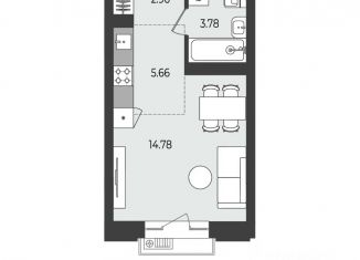 Продается квартира студия, 27.18 м2, Пермь