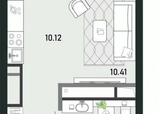 Продается квартира студия, 33.8 м2, Тульская область