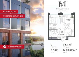 Продается двухкомнатная квартира, 35.4 м2, Москва, САО