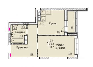 Квартира на продажу, 38.7 м2, Саратовская область
