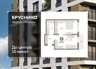 1-ком. квартира на продажу, 46.93 м2, Пермский край