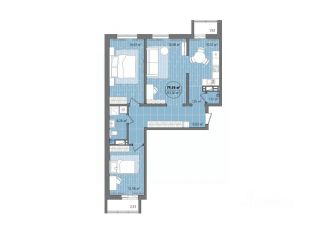 Продаю 3-ком. квартиру, 89.72 м2, Челябинская область, улица Труда, 15