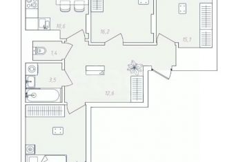Продаю 3-комнатную квартиру, 77.2 м2, Пермь