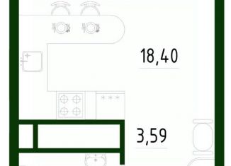 Продаю квартиру студию, 25.81 м2, Тульская область