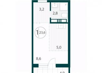 Продается 1-ком. квартира, 23.6 м2, Иркутск