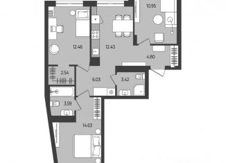 Продажа 3-ком. квартиры, 72.36 м2, Пермь