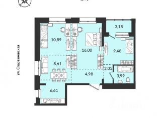 Продается 3-ком. квартира, 65.7 м2, Иркутская область