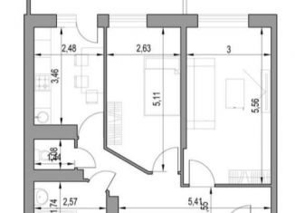 Продам 2-ком. квартиру, 57.7 м2, Самара, ЖК Логика, Съездовская улица