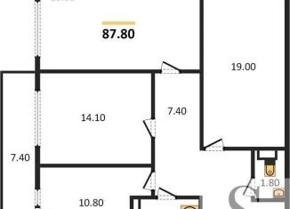 Продам 3-комнатную квартиру, 87.8 м2, Новосибирск, ЖК Ясный Берег, 1-я Чулымская улица, 112/5