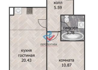 Продам 2-комнатную квартиру, 40.6 м2, Мытищи, улица Колпакова, 41, ЖК Декарт