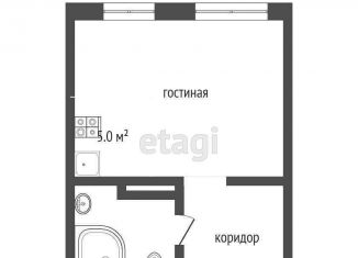 Продажа квартиры студии, 29 м2, Тюмень, улица Газовиков, 34, ЖК Европейский квартал