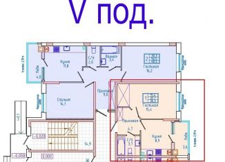 Продается однокомнатная квартира, 36.3 м2, Ставрополь, микрорайон № 36, улица Матрены Наздрачевой, 7