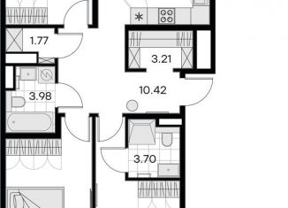 Продажа 3-комнатной квартиры, 85.8 м2, Санкт-Петербург, ЖК Голден Сити