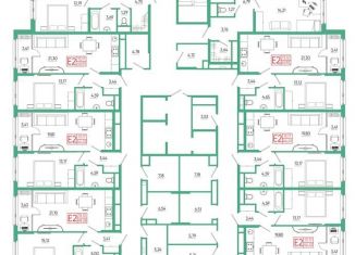 2-комнатная квартира на продажу, 69.8 м2, Тула, ЖК Смарт квартал на Сурикова