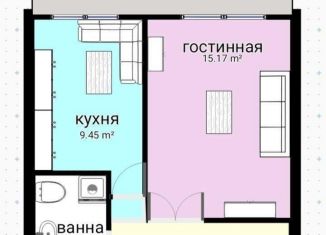 Сдаю в аренду 1-комнатную квартиру, 34 м2, Екатеринбург, Ухтомская улица, 45, Ухтомская улица
