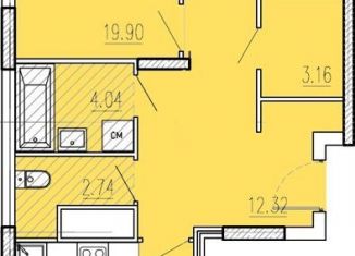 2-ком. квартира на продажу, 75 м2, Пенза, улица Студёный Кордон, 47