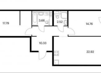 Продажа 3-комнатной квартиры, 72 м2, Москва, Складочная улица, 6к10, ЖК Шереметьевский