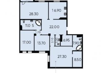 Продам четырехкомнатную квартиру, 169.9 м2, Санкт-Петербург, Басков переулок, 2, Центральный район