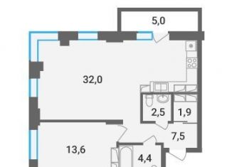 Продажа 1-ком. квартиры, 64.4 м2, Волгоград, ЖК Гранд Авеню, Ангарская улица, 9А