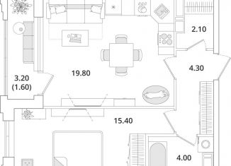 Продается однокомнатная квартира, 47.6 м2, Санкт-Петербург, Планерная улица, 99, муниципальный округ Юнтолово