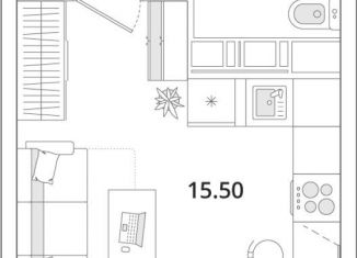 Продается квартира студия, 23.9 м2, Санкт-Петербург, метро Комендантский проспект, Планерная улица, 99