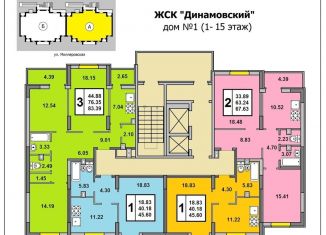 3-комнатная квартира на продажу, 84 м2, Саратов, Заводской район, Миллеровская улица, 30