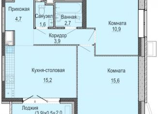 Продам 2-комнатную квартиру, 54.6 м2, Ижевск