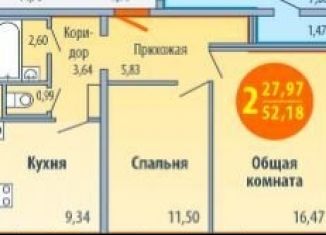 Продажа 2-ком. квартиры, 50 м2, Ижевск, улица Е.М. Кунгурцева, ЖК Георгиевский