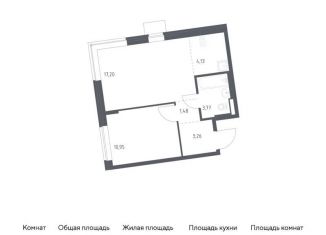 Продаю 1-комнатную квартиру, 40.8 м2, поселение Рязановское, жилой комплекс Подольские Кварталы, к2