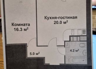 Продаю 1-ком. квартиру, 46 м2, Санкт-Петербург, улица Крыленко, 1к1с6, ЖК О'Юность