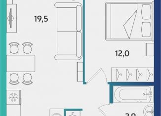 Продажа 1-комнатной квартиры, 39.6 м2, Альметьевск