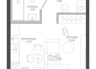 Продается квартира студия, 32.1 м2, Москва, САО