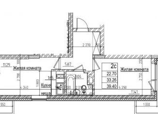 Продажа 2-ком. квартиры, 39.4 м2, Новосибирск, метро Заельцовская, улица Дуси Ковальчук, 242